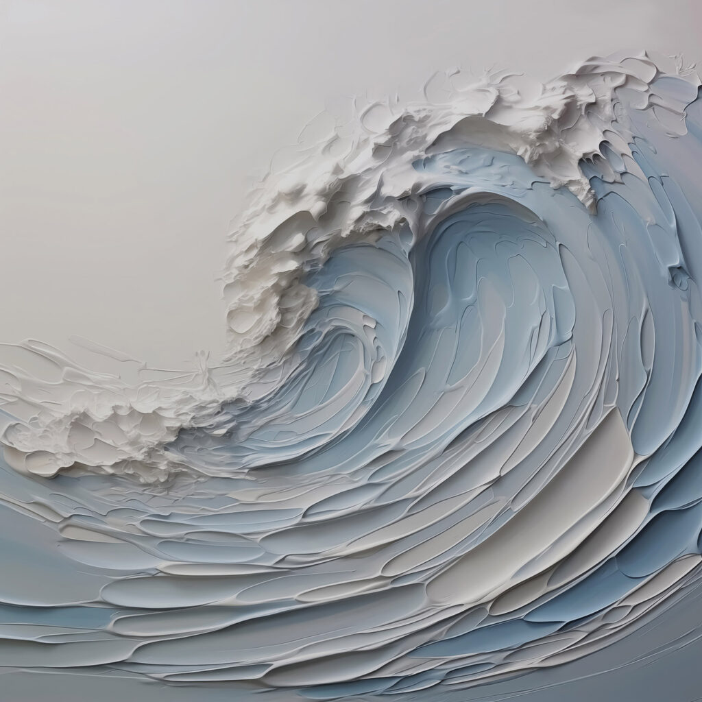 White and blue wave White and blue wave