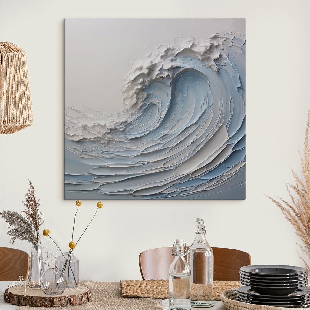 White and blue wave White and blue wave