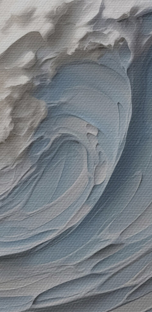 White and blue wave White and blue wave