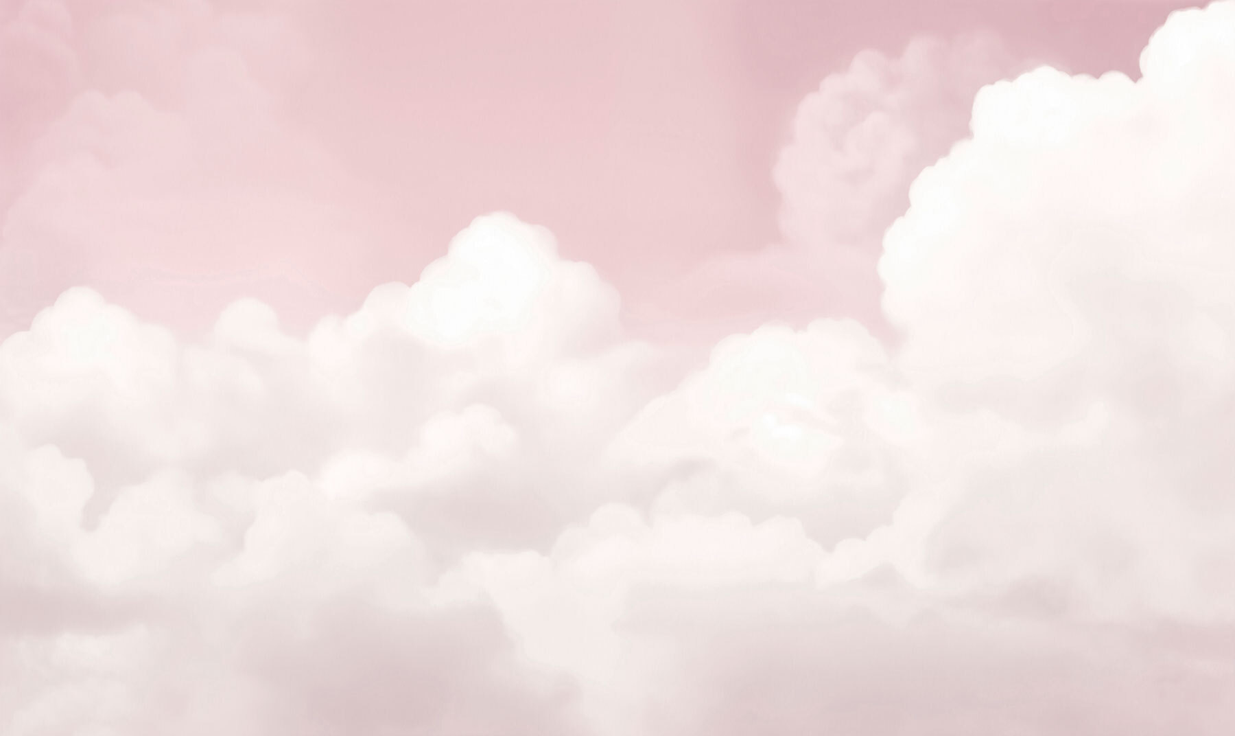 Pink sky with clouds