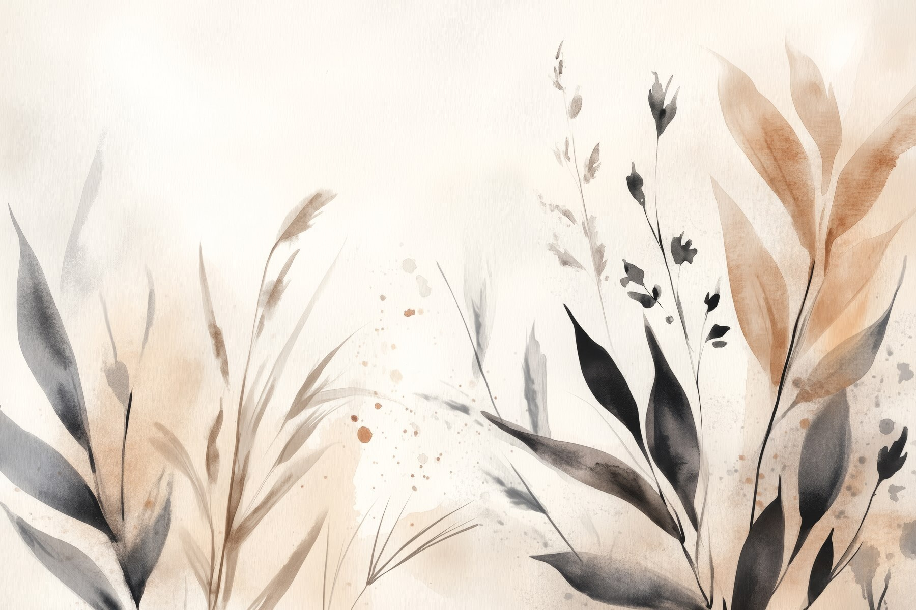 Delicate leaves in soft hues Delicate leaves in soft hues