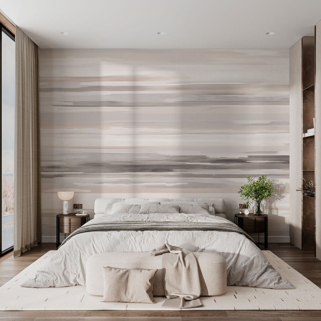 Soft hues blend in gentle waves