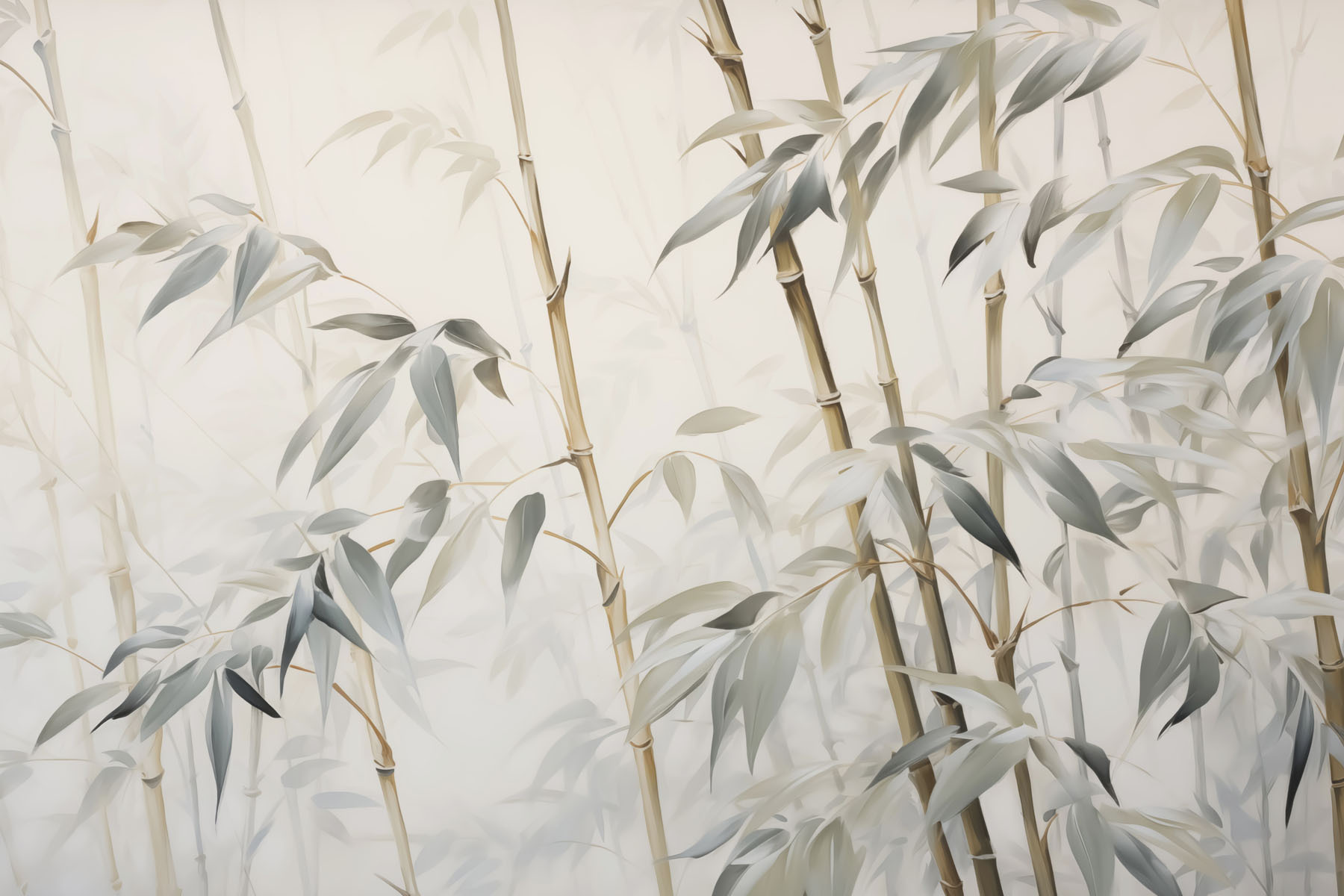 Bamboo in soft, serene tones Bamboo in soft, serene tones