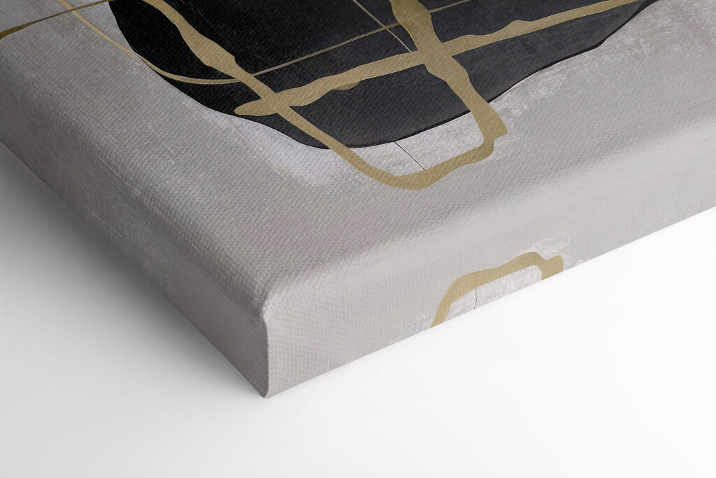 Abstract harmony in contrasting colors