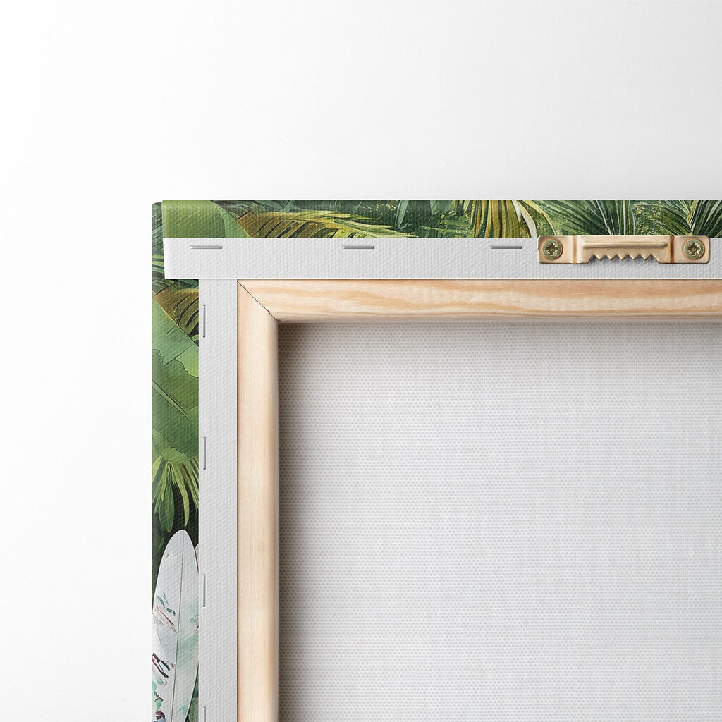 Pool with lounge chairs and surfboards