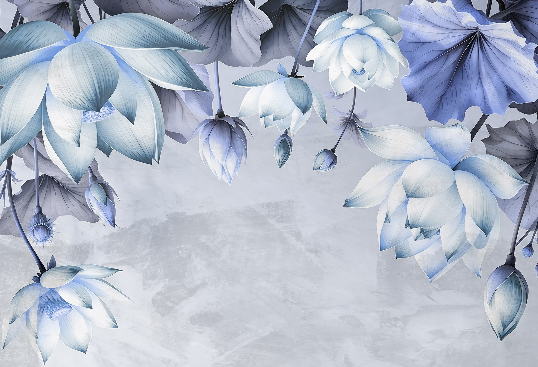 Delicate blooms in serene tones