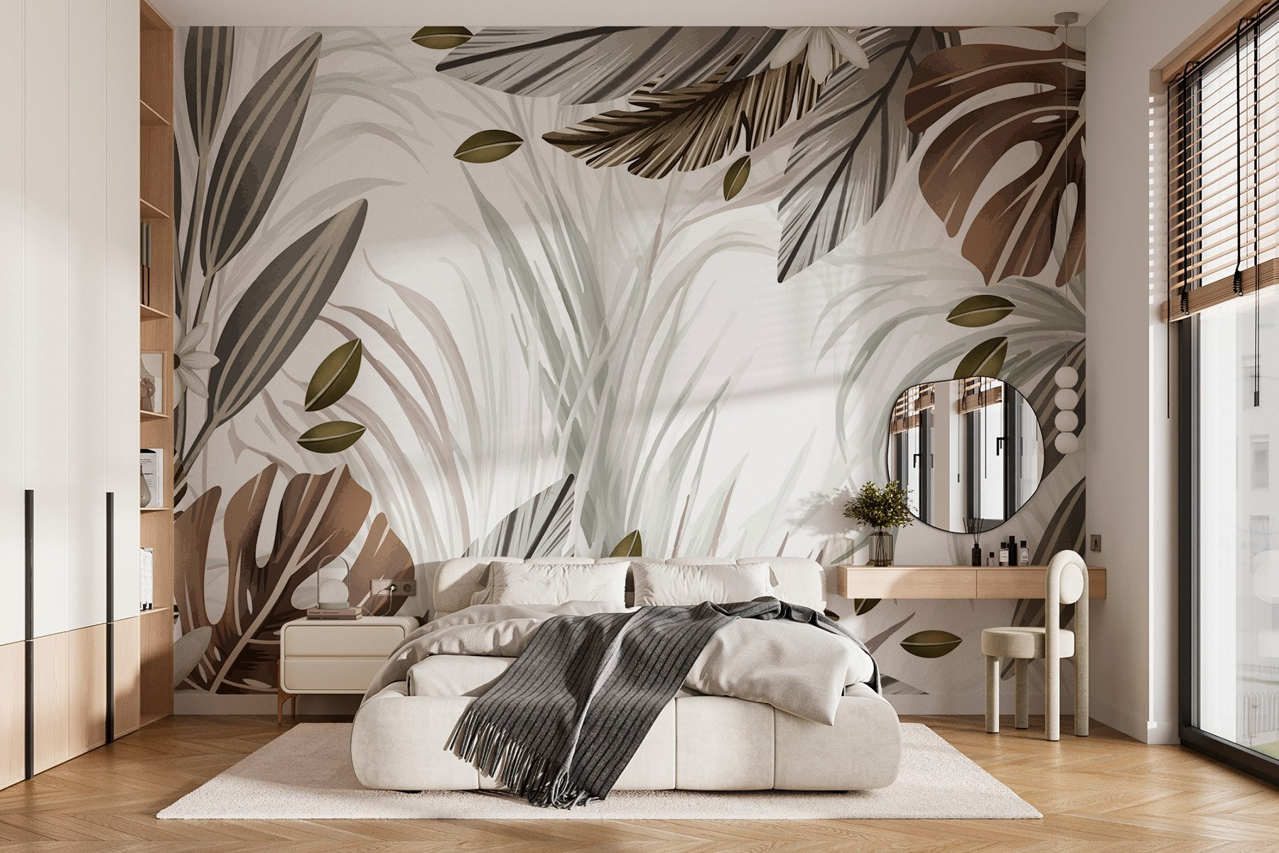 Nature's tranquil leaf arrangement Nature's tranquil leaf arrangement