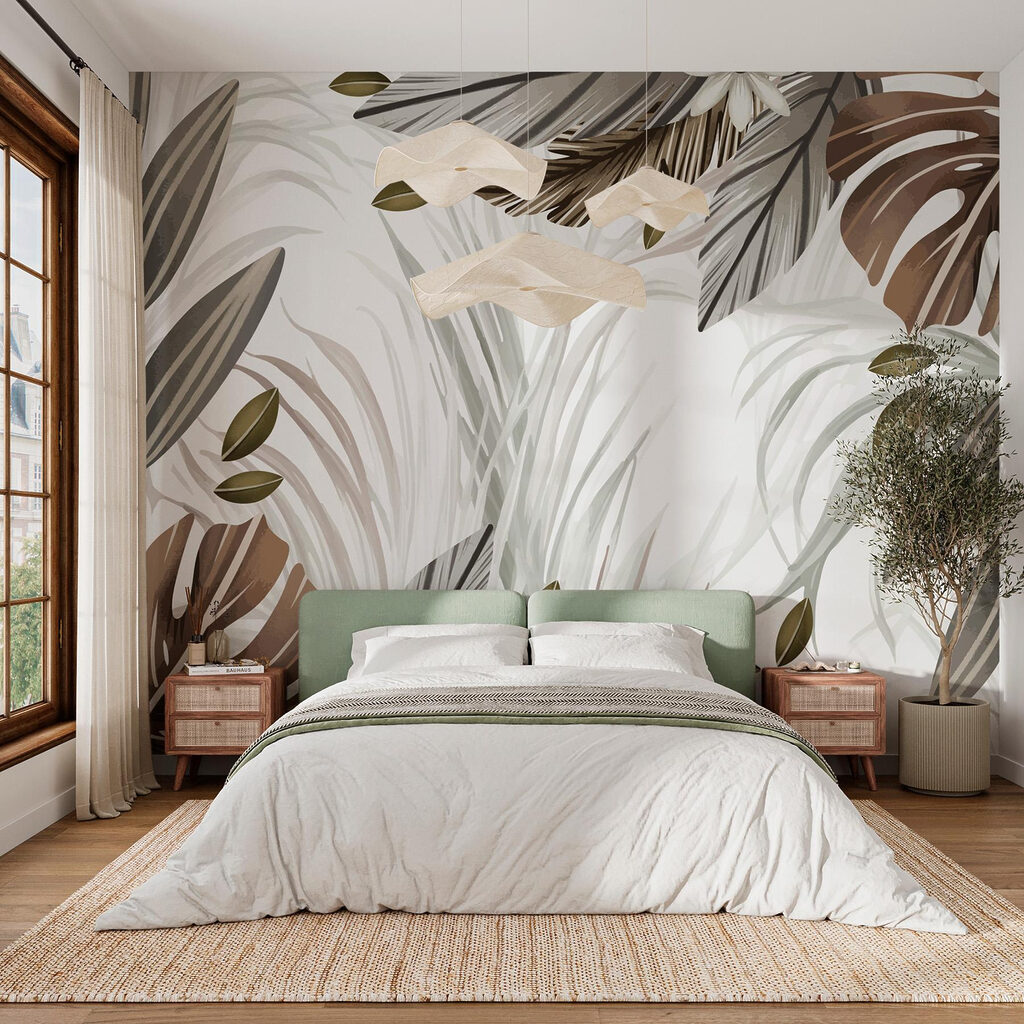 Nature's tranquil leaf arrangement Nature's tranquil leaf arrangement