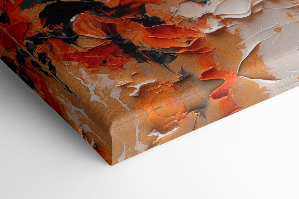 Vibrant colors in abstract expression