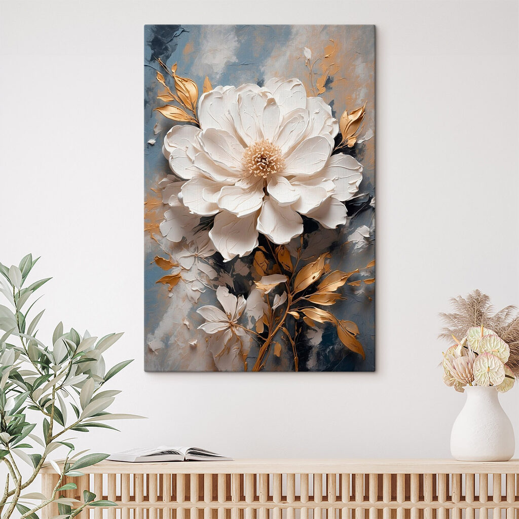 Delicate white flower in soft tones Delicate white flower in soft tones