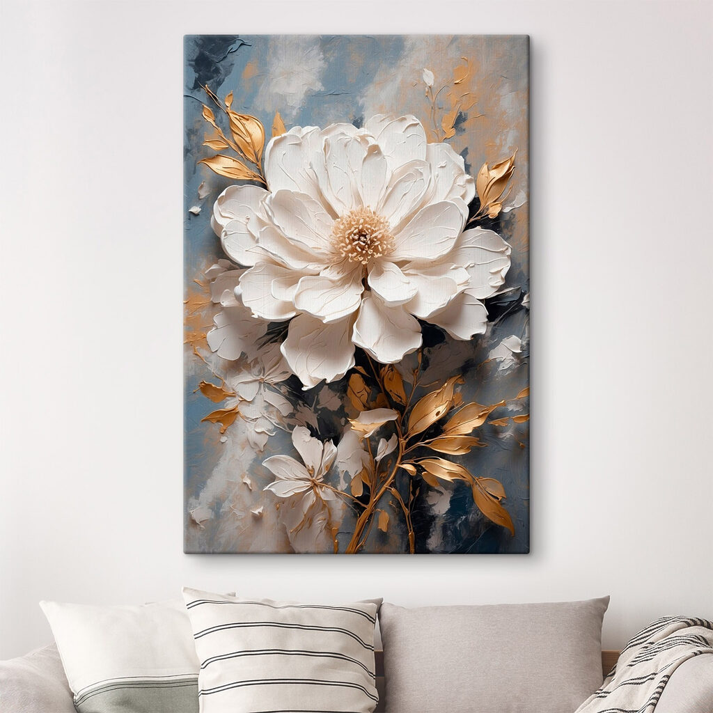 Delicate white flower in soft tones Delicate white flower in soft tones