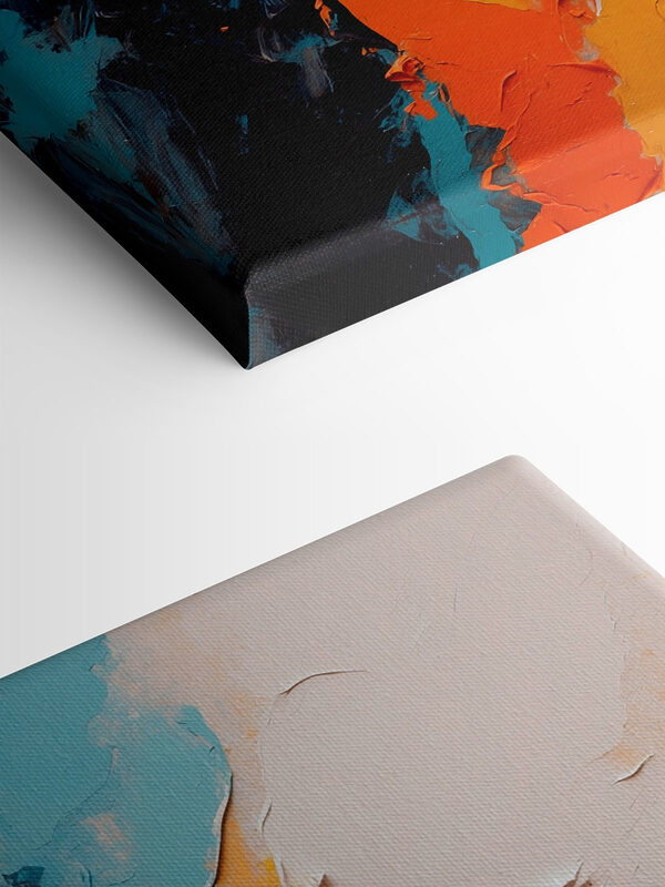 Vibrant swirls of color and texture