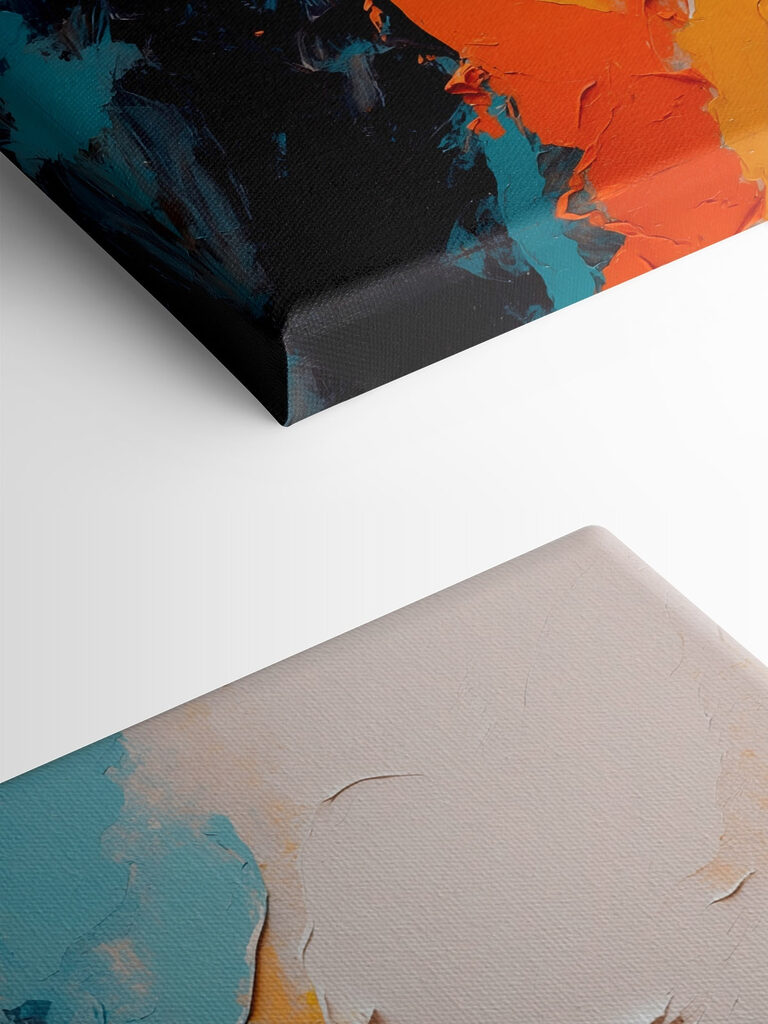 Vibrant swirls of color and texture