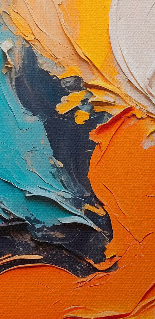 Vibrant swirls of color and texture