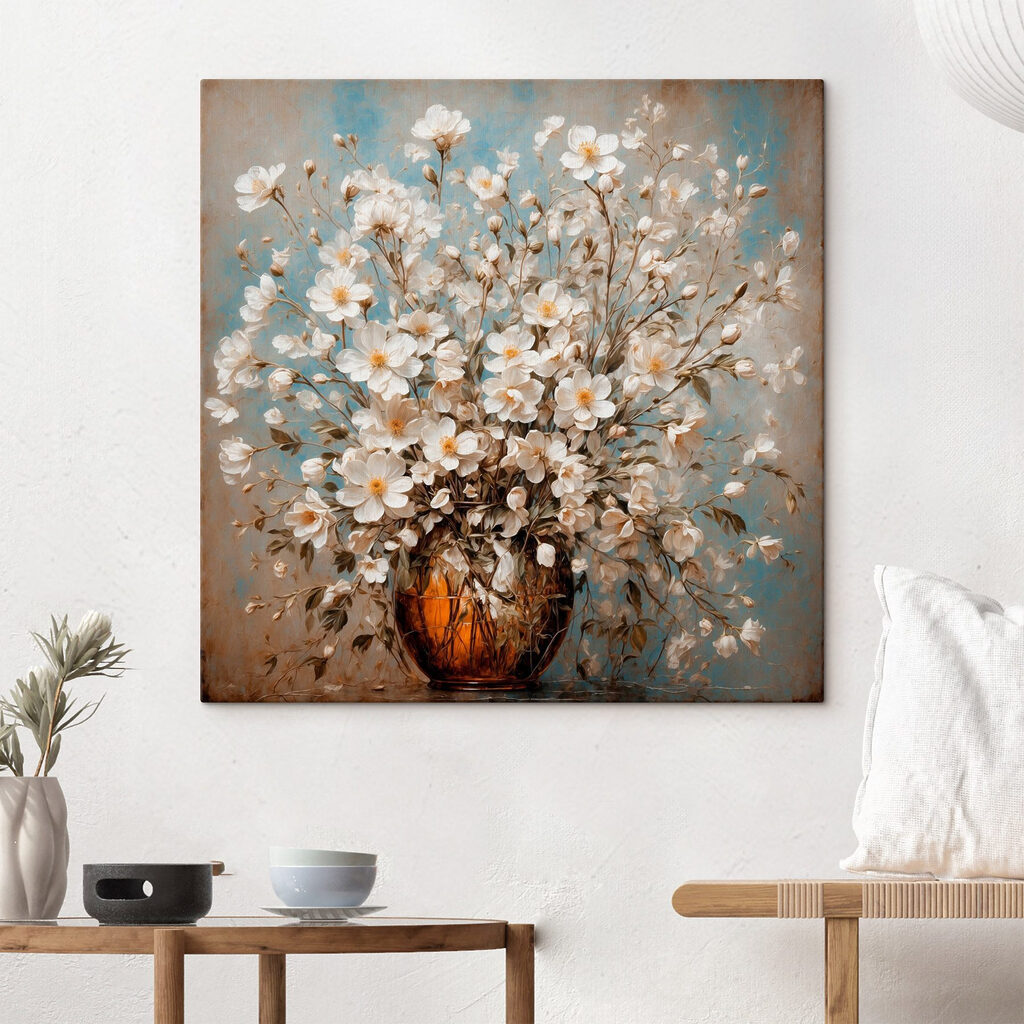 Vase of white flowers Vase of white flowers