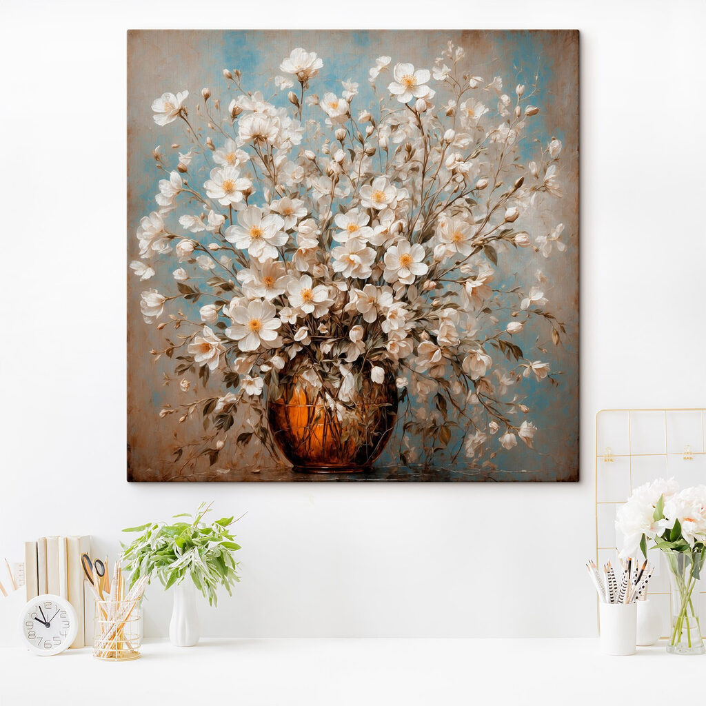 Vase of white flowers Vase of white flowers