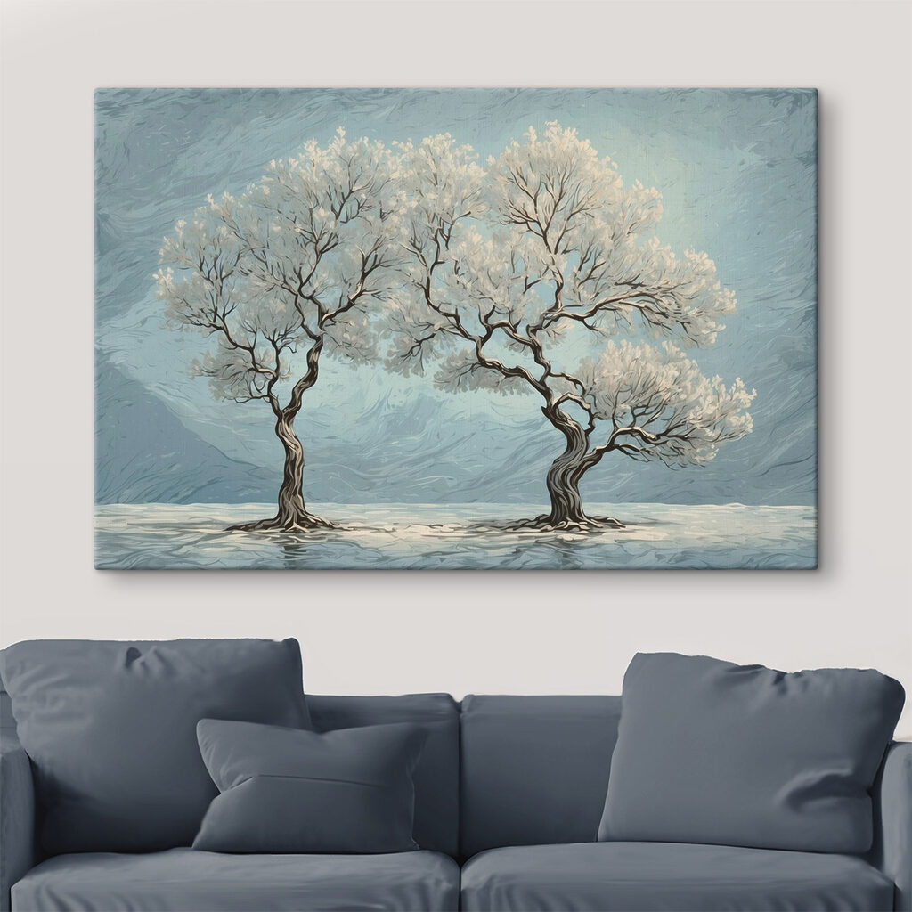 Two trees in the water