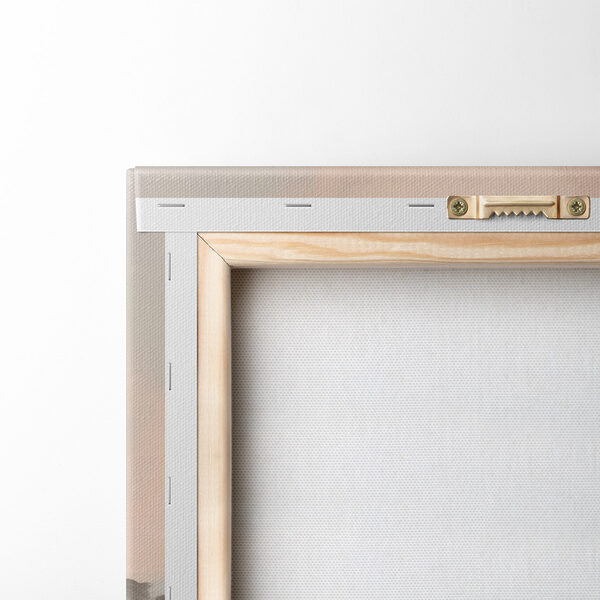 Painting of a river running through a field