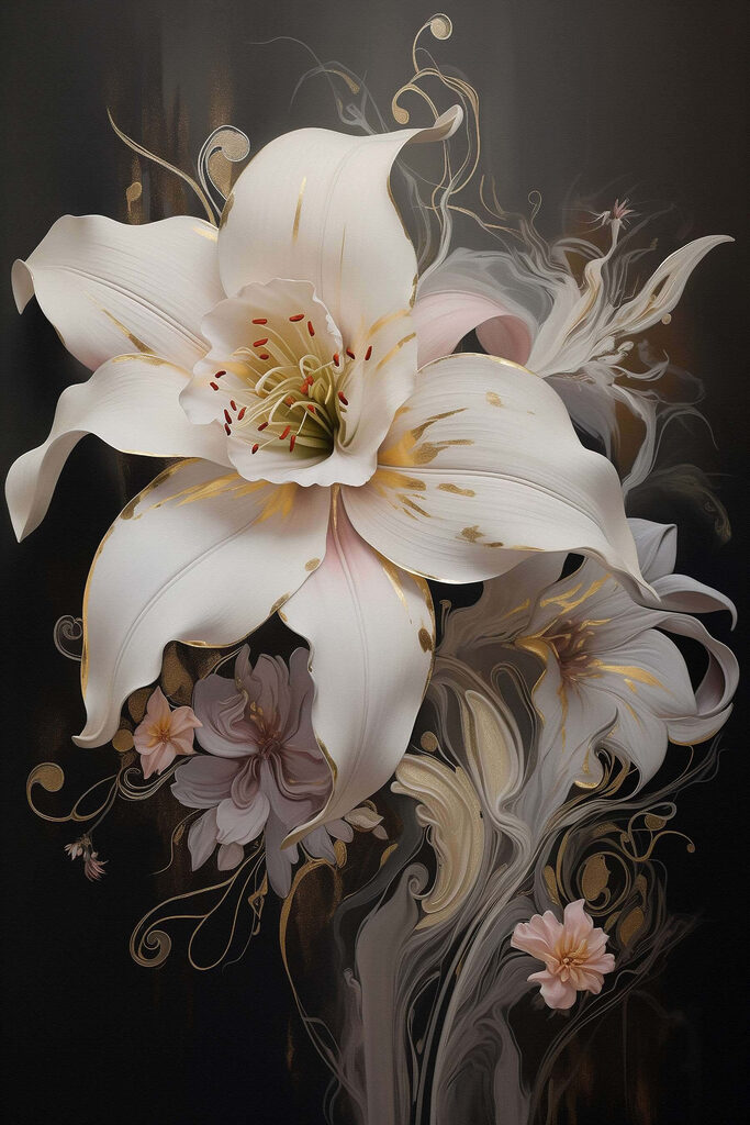 Elegant blooms in soft colors