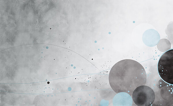 Grey and blue circles and lines Grey and blue circles and lines