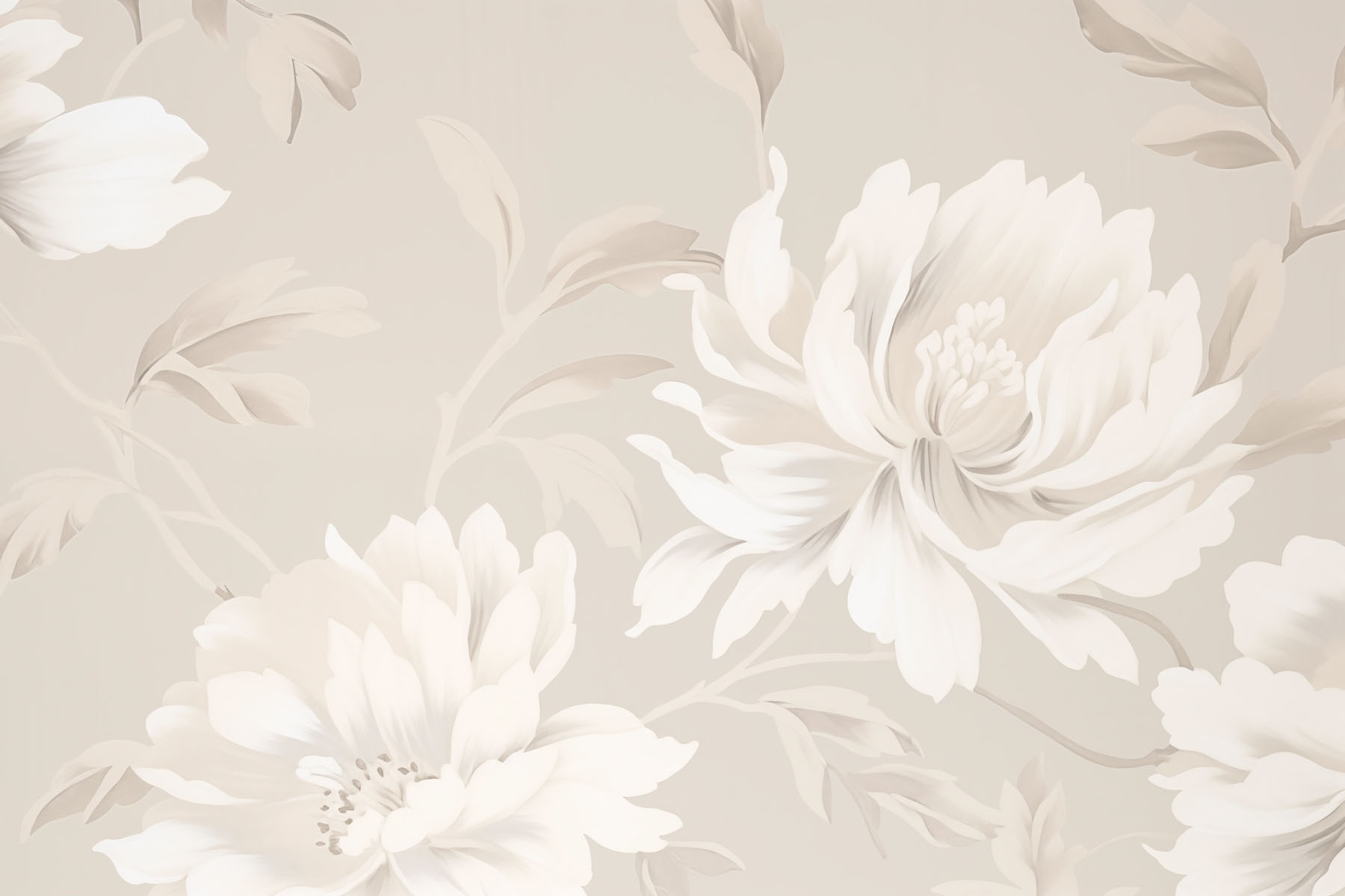 Elegant floral design in soft tones