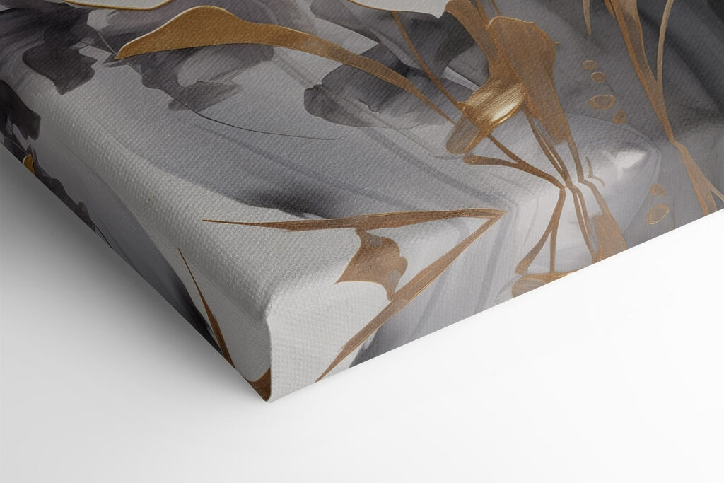 Delicate blossoms on a dark canvas