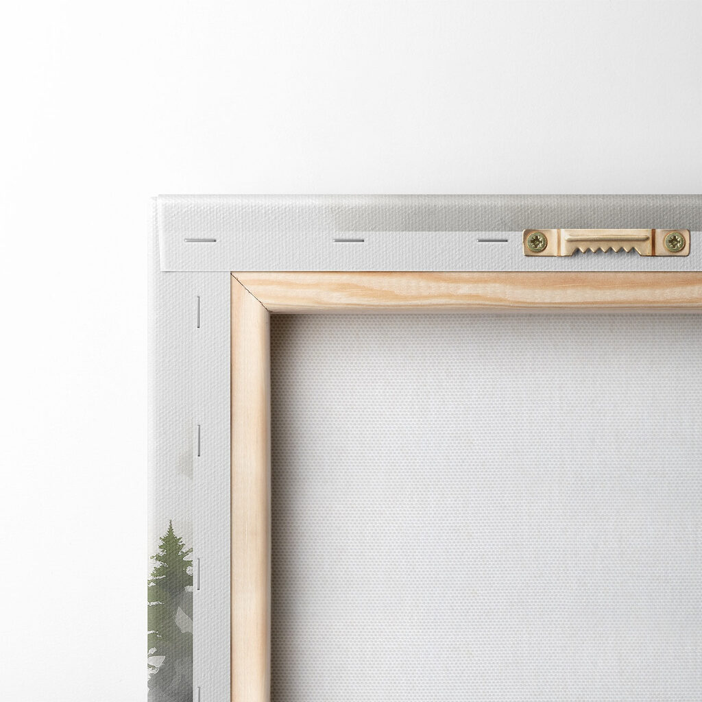 Woman's face with trees in the background