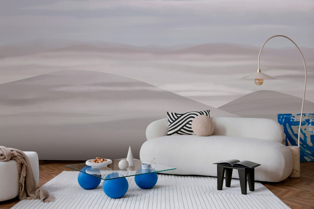 Landscape with hills and clouds Landscape with hills and clouds