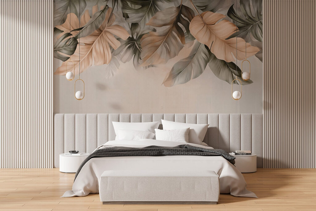 Elegant leaves in soft tones