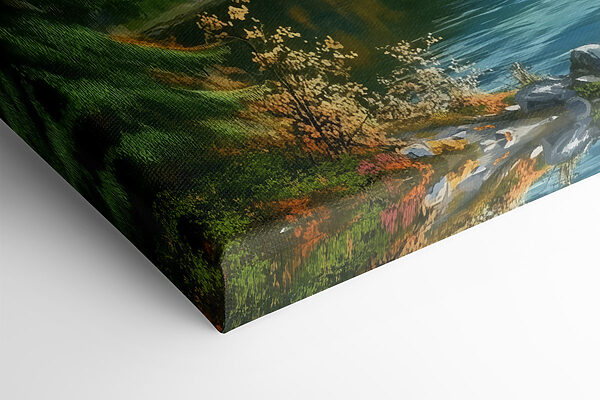 Boat on a lake surrounded by mountains Boat on a lake surrounded by mountains