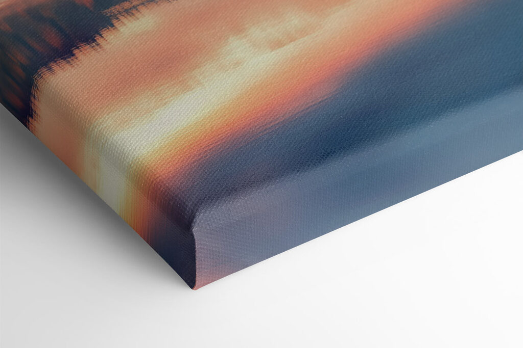 Lake with trees and clouds in the sky