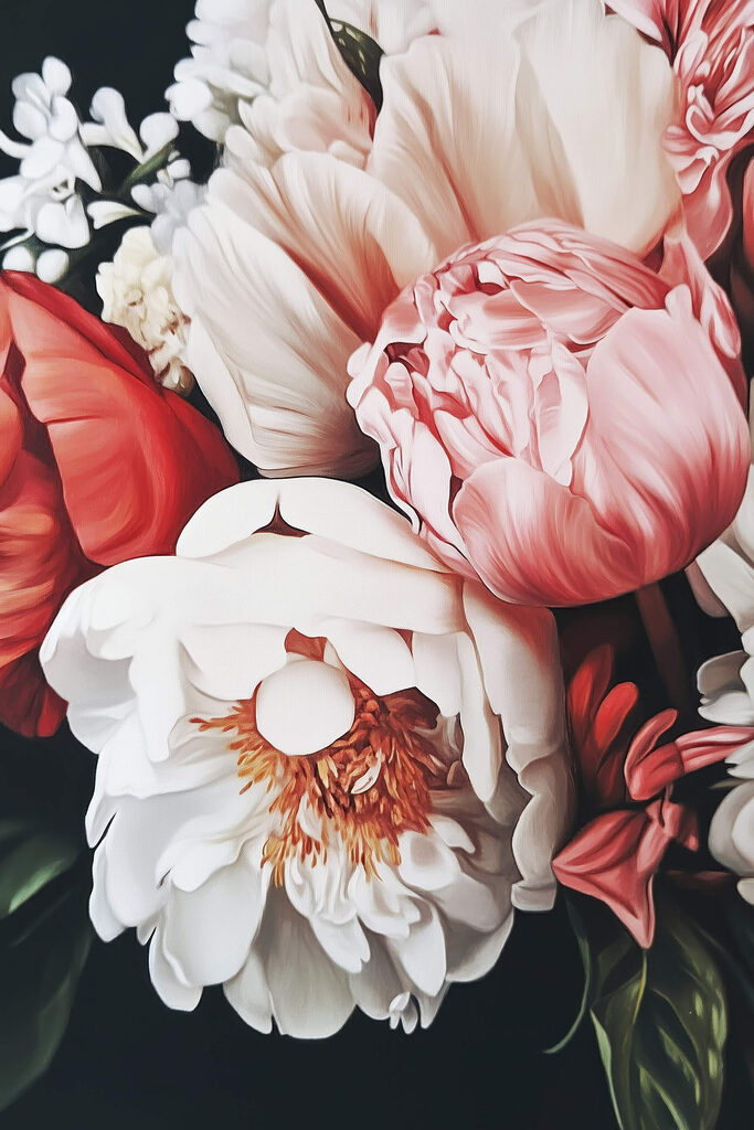 Vibrant blooms in full bloom Vibrant blooms in full bloom