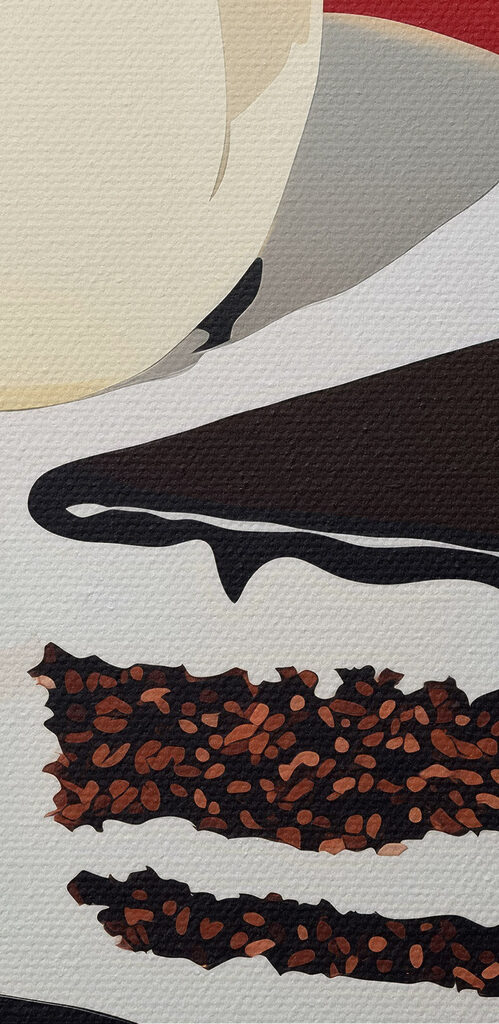 Piece of cake and a cup of coffee