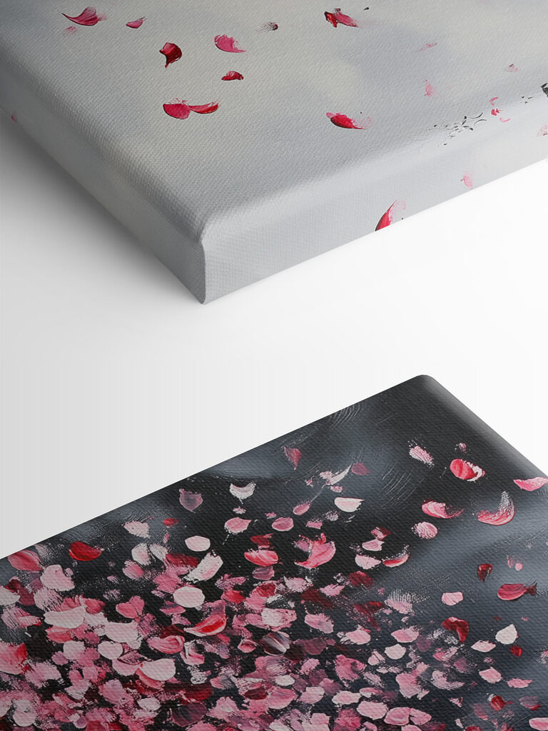 Tree with pink petals