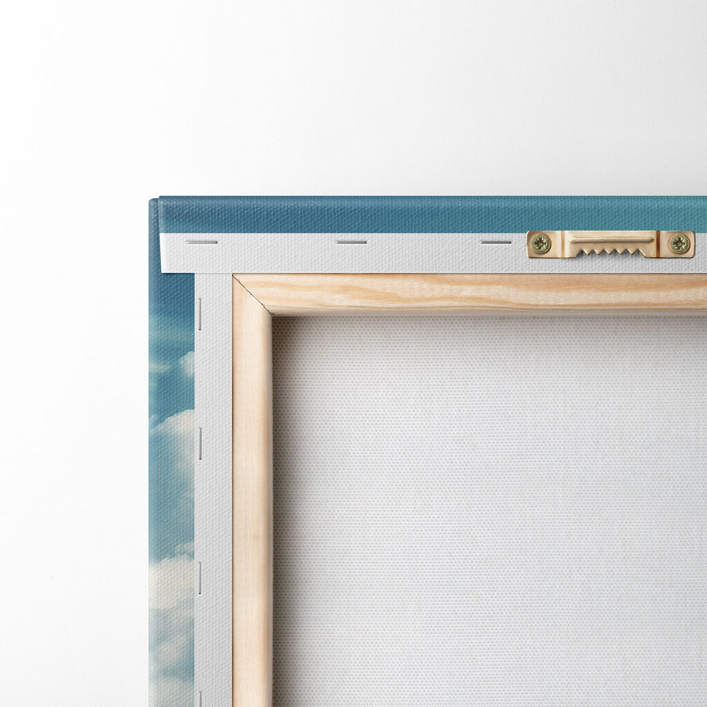 Pink ice cream cone in the clouds