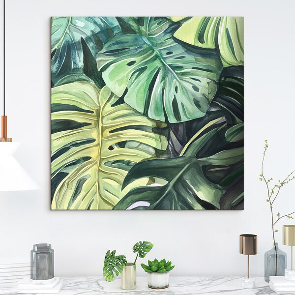 Vászonképek Vászonképek Dús lombozat élénk színárnyalatokban (Cikkszám: s43305)