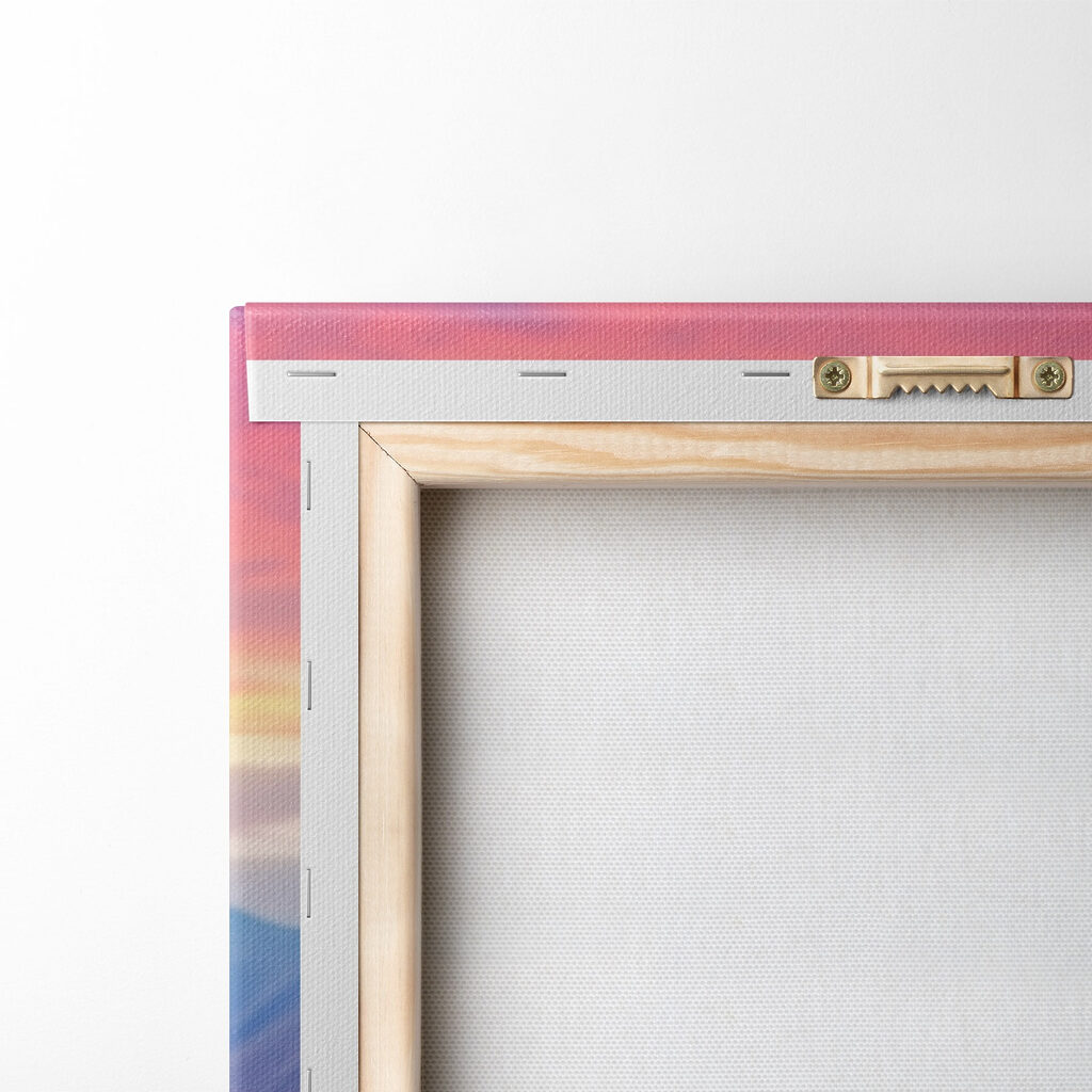 Two llamas with rainbow colored hair