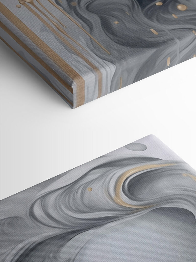 Woman with long hair and flowing hair