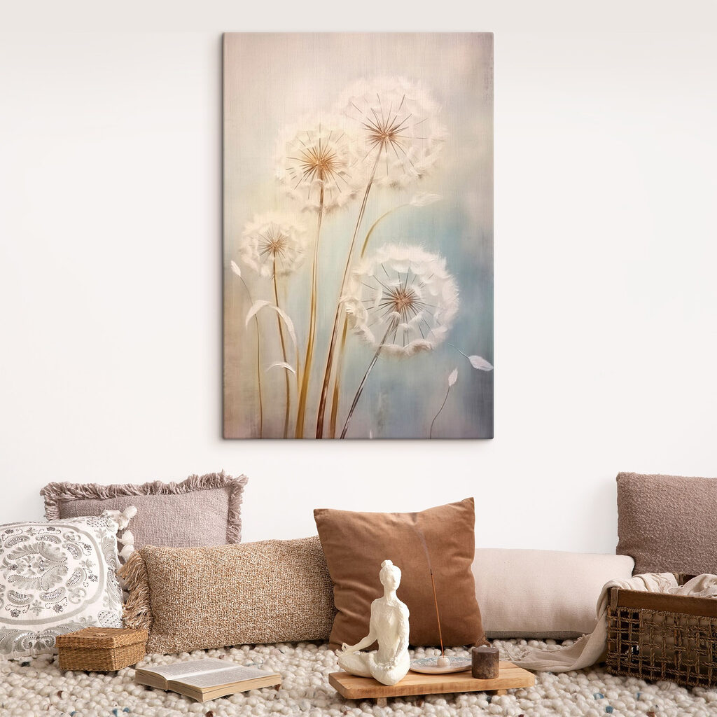 Painting of dandelions
