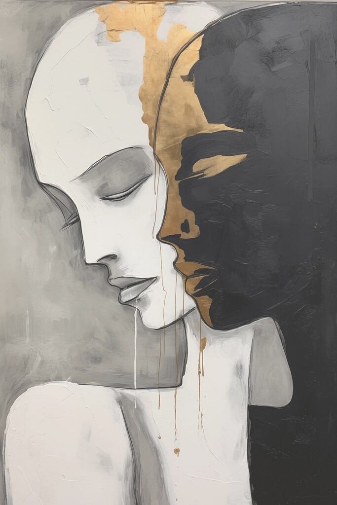 Painting of a man and woman