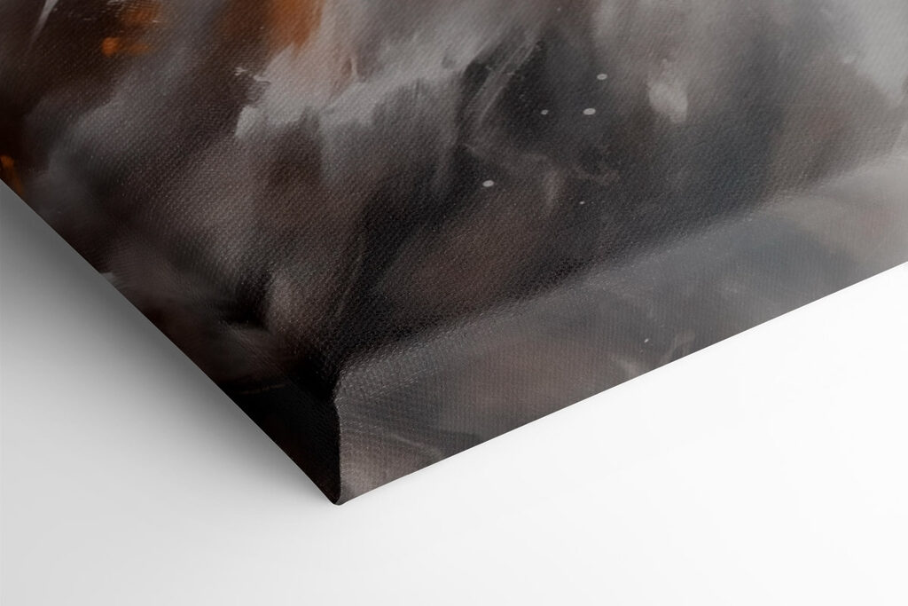 An owl with yellow eyes