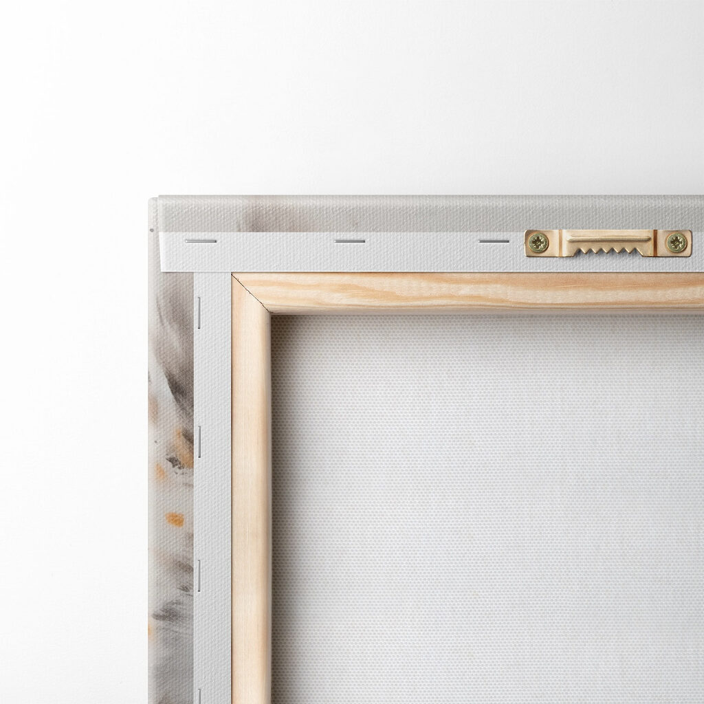 An owl with yellow eyes