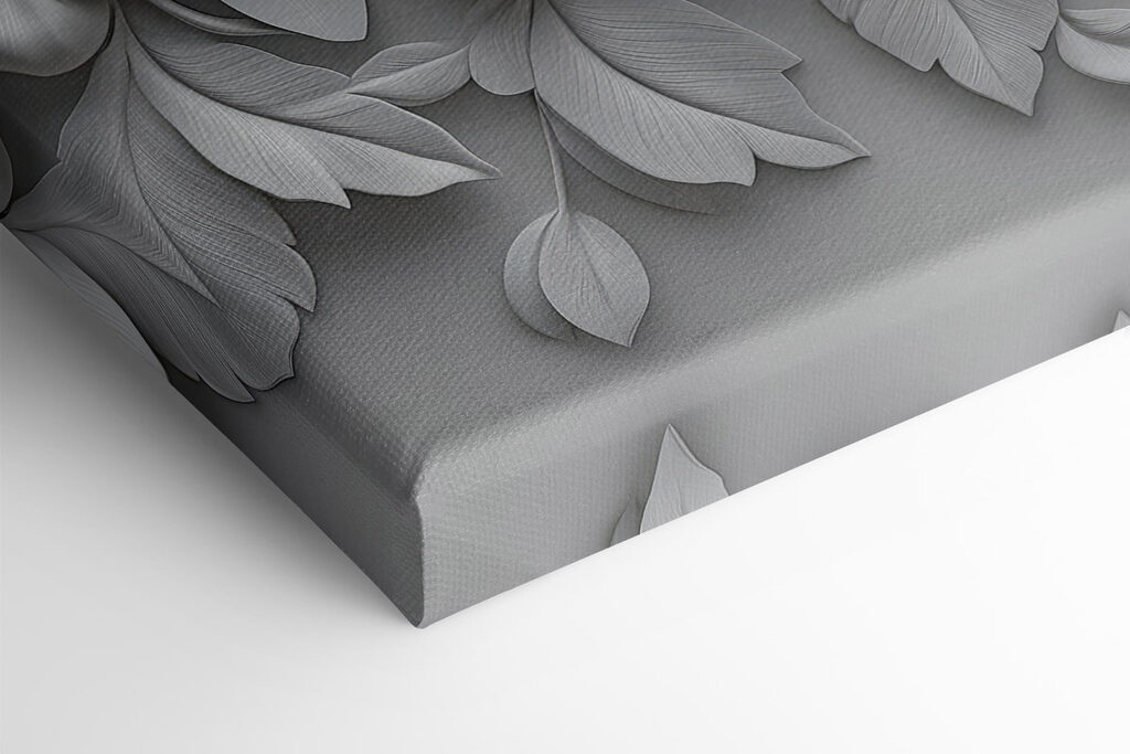 White flowers and leaves