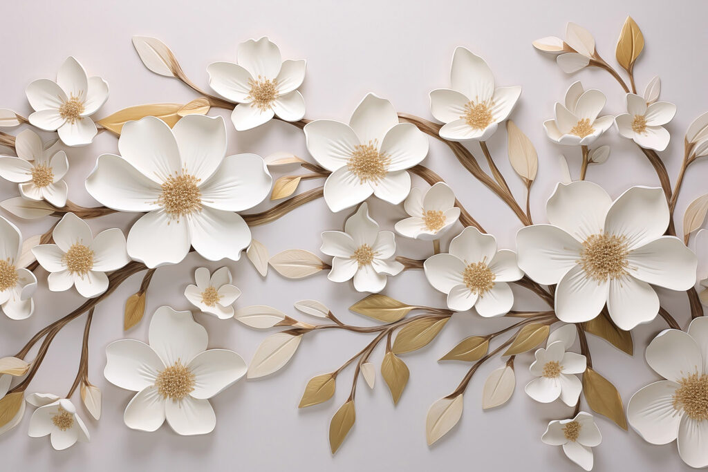 Elegant blossoms on a soft backdrop
