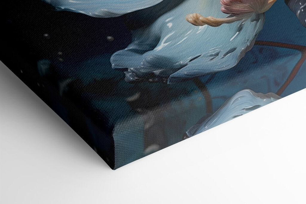 Delicate flower in vibrant colors