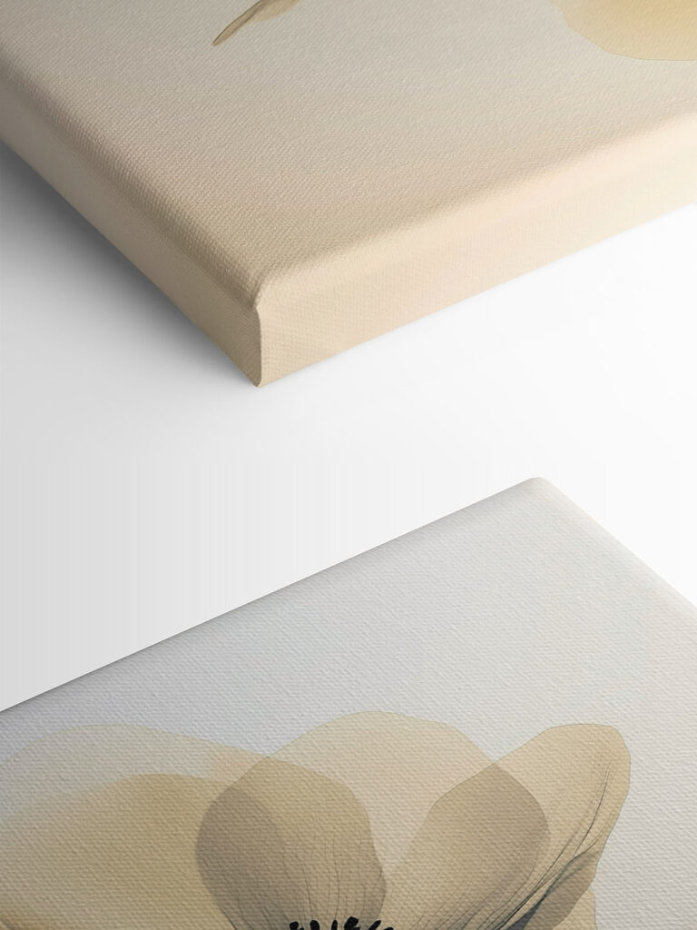 Group of flowers with black dots Group of flowers with black dots