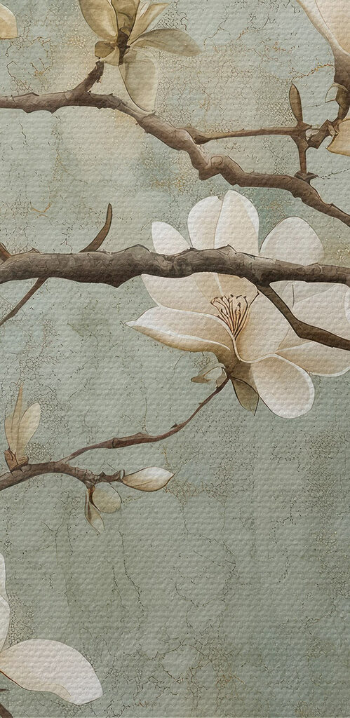 White flowers on a branch