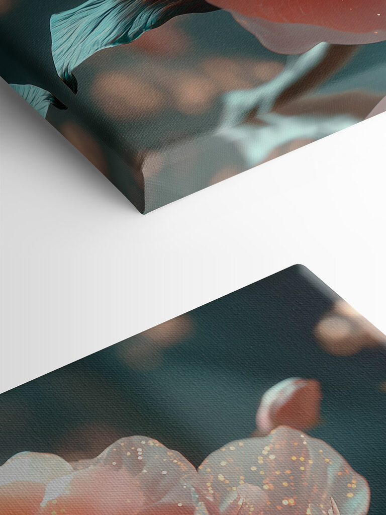 Delicate petals in soft hues