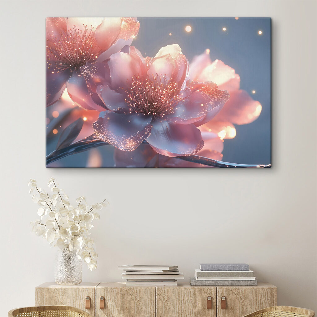 Delicate blooms in soft pastel hues