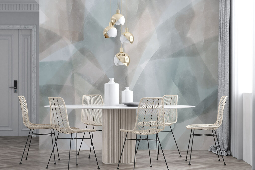 Subtle hues and soft textures blend